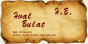 Hval Bulat vizit kartica